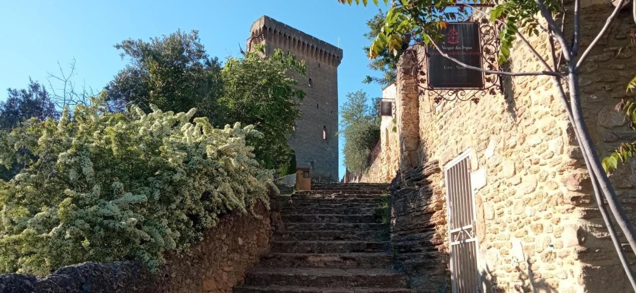 Les Volets Rouges - Glace Du Pape Châteauneuf-du-Pape Exterior foto